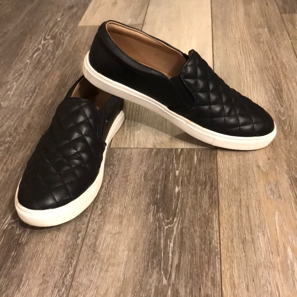 Black slip on shoes